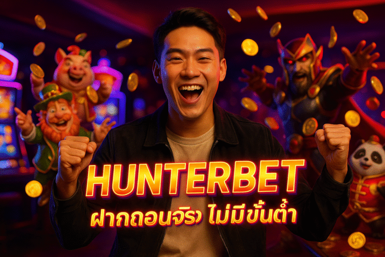HUNTERBET ฝากถอนจริง ไม่มีขั้นต่ำ